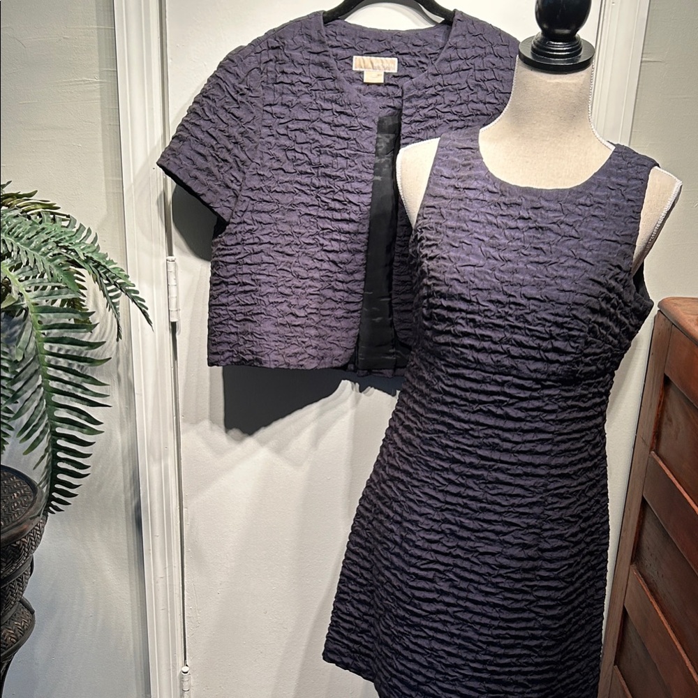 MICHAEL Michael Kors Textured Navy Dress Set
